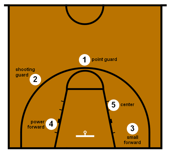 vị trí cơ bản trong bóng rổ